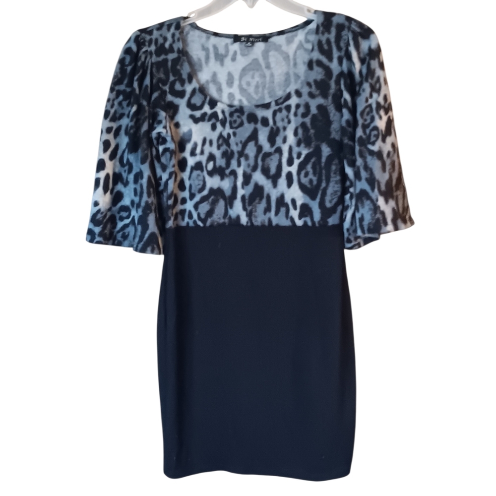 Chic Leopard Print and Black Women's Top - Picture 2 of 5